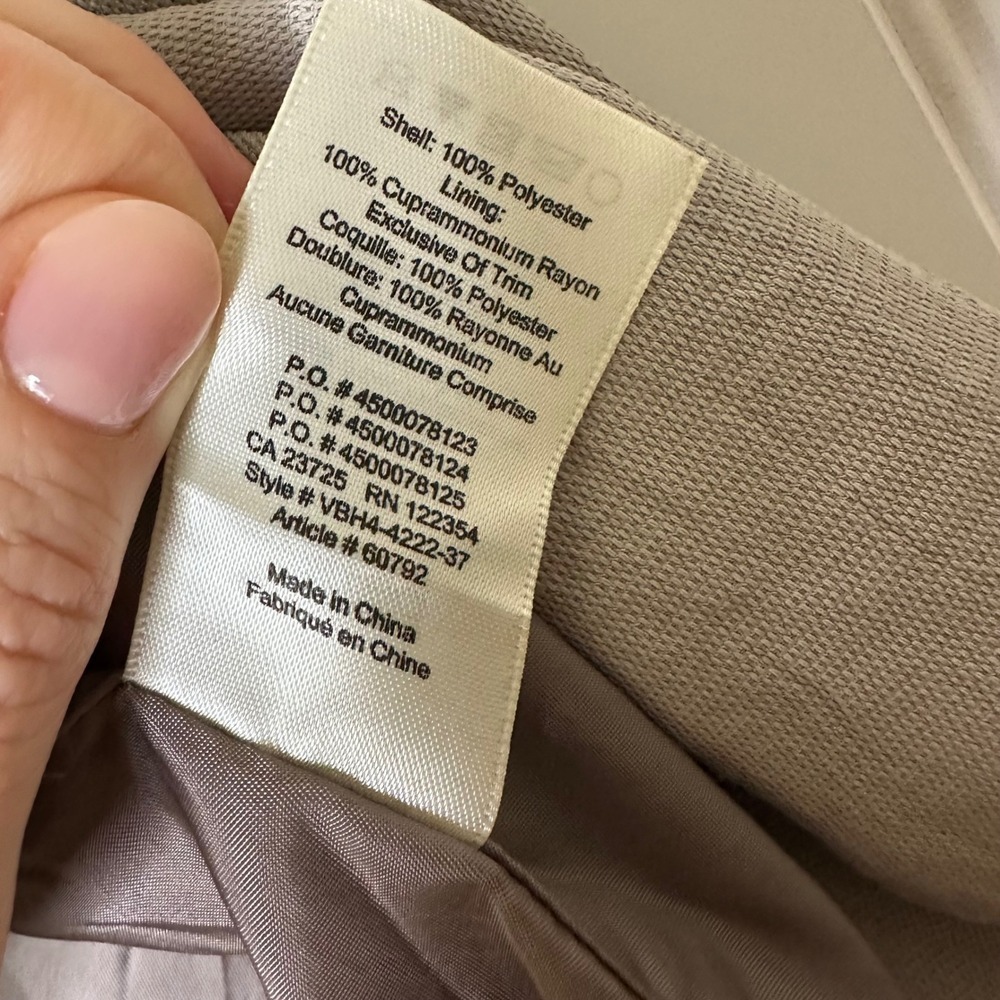 Aritzia Wilfred Bomber Jacket Button Front Neutral Beige Casual Lightweight - Picture 6 of 12